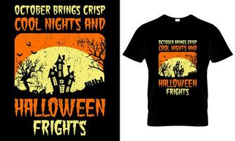 Halloween T-Shirt Design Gift Template photo