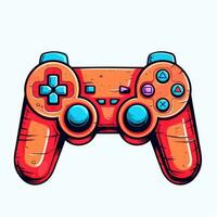 video game controller isolated on white background photo