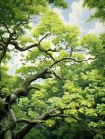 Tree of life in the nature, background wallpaper, photo