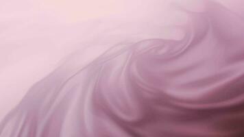 elegante suavemente fluido suave seda satín líquido o tela en pastel rosado colores. esta elegante romántico movimiento antecedentes textura animación es lleno hd y un sin costura lazo con Copiar espacio. video