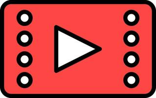 Video player Vector Icon Design