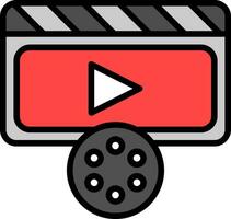 diseño de icono de vector de vídeo