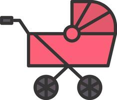 Pram Vector Icon Design