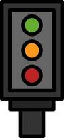 Traffic light Vector Icon Design