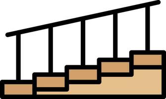 diseño de icono de vector de escaleras