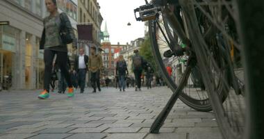 Stroget street in Copenhagen, Denmark video