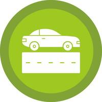 Car Lane Vector Icon Design