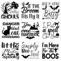 Halloween Quotes SVG Designs Bundle. Halloween quotes SVG cut files bundle, Halloween quotes t shirt designs bundle, Quotes about funny, happy cut files, eps files, scary SVG bundle vector