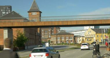 Car and bicycle traffic in Copenhagen video