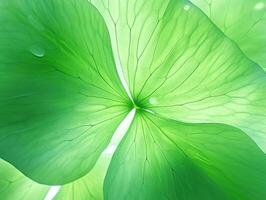 AI Generative Green lotus petal texture photo