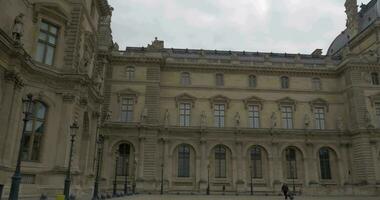 Grand exterior of Louvre Palace video