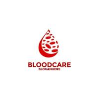 Blood Donor Logo designs template, Blood Donation , Blood Drop Logo vector template