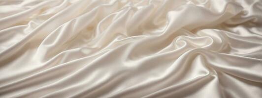 White silk fabric texture luxurious background. AI generated photo