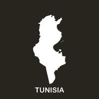 Tunisia map icon vector