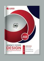 Annual report corporate business book cover design set template vector