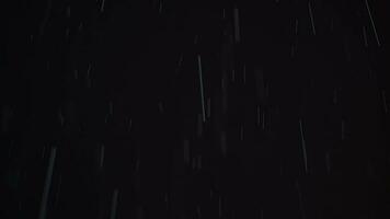 noite tiro do real chuva e neve video