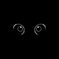 Silhouette of the Mysterious and Unknown Eye. Vector Illustration