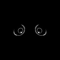Silhouette of the Mysterious and Unknown Eye. Vector Illustration