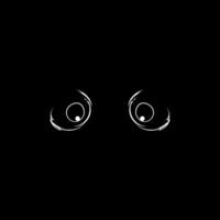 Silhouette of the Mysterious and Unknown Eye. Vector Illustration