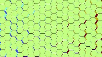 Muster abstrakt Hintergrund Hexagon psychedelisch Farben. video