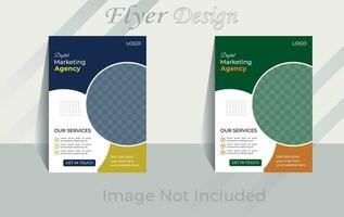 Corporate business flyer template design, abstract business flyer and creative design. vector