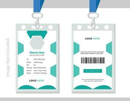 Corporate Id card design template, Modern and minimalist id card template. vector