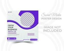 Digital business marketing banner for social media post template, ocial media post and web internet ads. vector