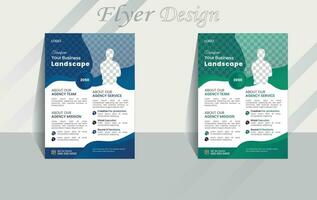 Corporate creative colorful business flyer template design, vector