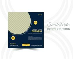 Set of Editable minimal square banner template, business social media post banner template vector