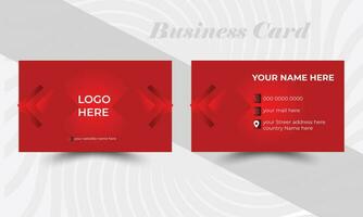 Double-sided creative business card template vector