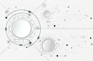 Abstract  technology background.Vector circle and electricity line with blue electronic cycle.Digital data , circuit board, Scientific background,Digital art and Abstract background concept. vector