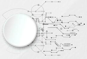 resumen tecnología fondo.vector circulo y electricidad línea con azul electrónico ciclo.digital datos , circuito junta, científico fondo digital Arte y resumen antecedentes concepto. vector