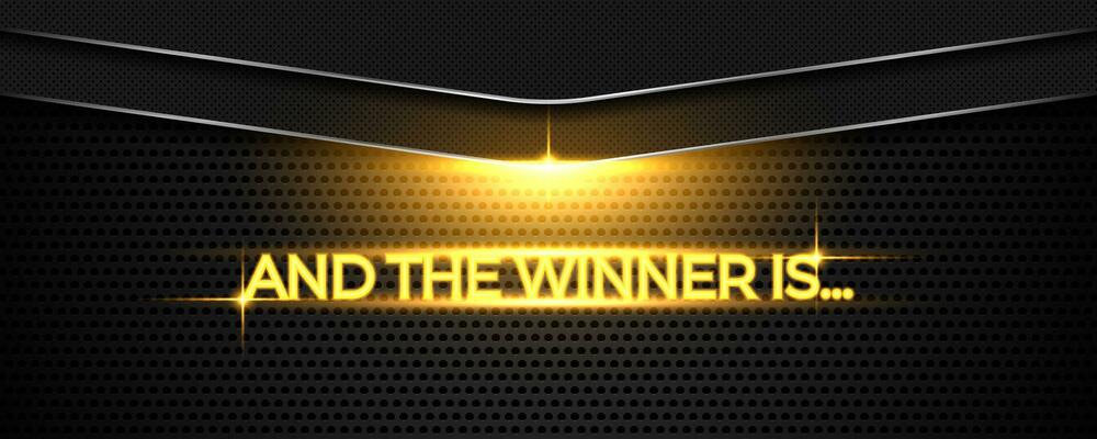 And the winner is... with metal background