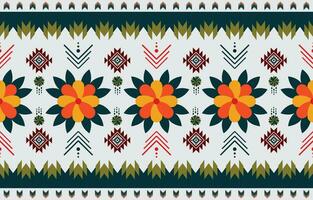 Abstract colorful white geometric native pattern seamless vector.Repeating geometric background.Modern design trendy concept for paper, cover, fabric, interior decor and other users. vector