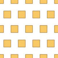 Cracker Biscuits Seamless Pattern On A White Background. Biscuit Cookies Theme Vector Illustration