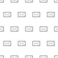 Airmail Envelope Seamless Pattern On A White Background. Post Envelope Theme Vector Illustration