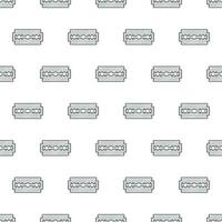 Razor Blade Seamless Pattern On A White Background. Blade Razor Theme Vector Illustration