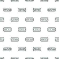 Razor Blade Seamless Pattern On A White Background. Blade Razor Theme Vector Illustration