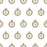 Compass Seamless Pattern On A White Background. Navigation Theme Vector Illustration