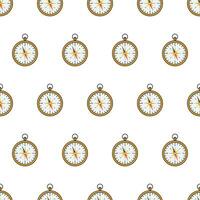 Compass Seamless Pattern On A White Background. Navigation Theme Vector Illustration