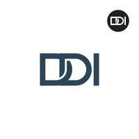 Letter DDI Monogram Logo Design vector