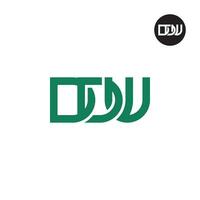 Letter DDW Monogram Logo Design vector