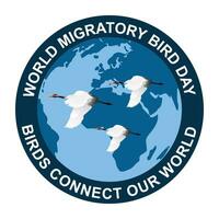 World Migratory Bird Day vector