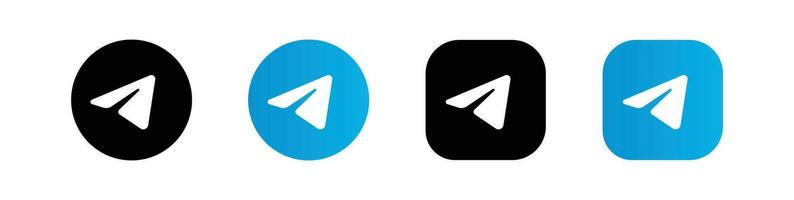 Telegram icon. Telegram Social media logo. vector
