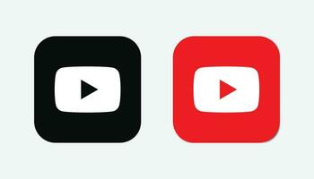 Youtube icono. Youtube social medios de comunicación logo. vector