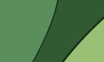 Green abstract background, gradient papercut design. Vector illustration