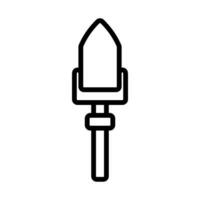 shovel icon in line style vector