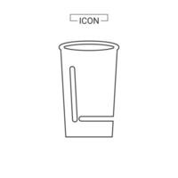 water wine glass icon vector