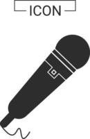 Microphone and music icon vector