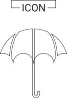 Umbrella vector icon template